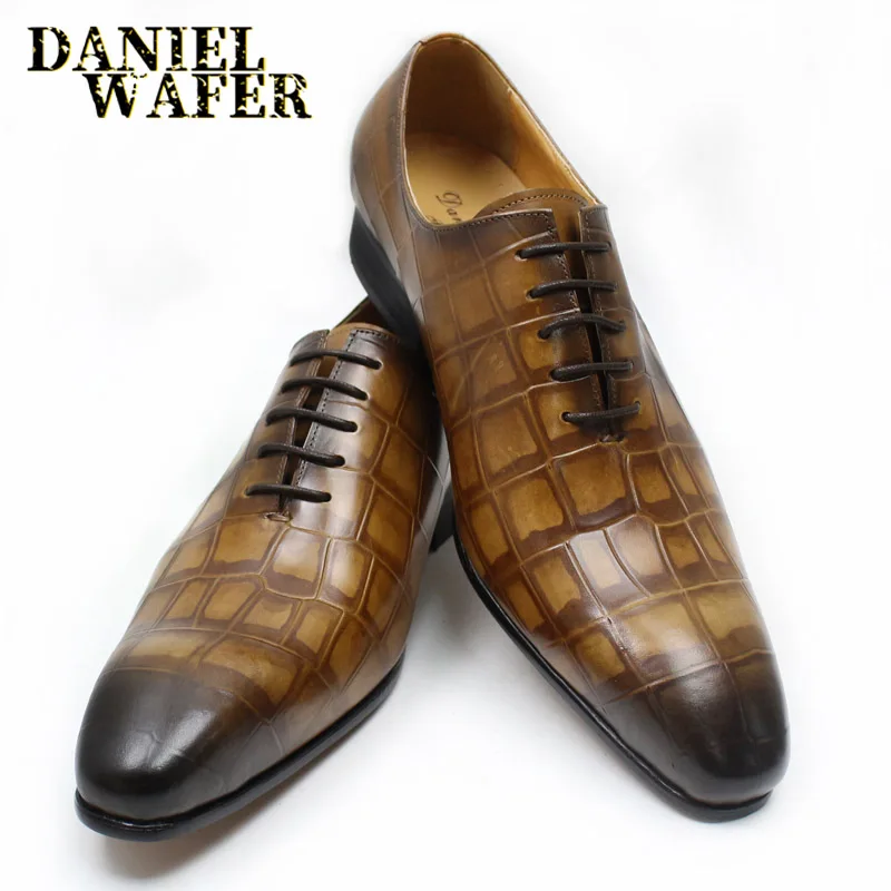 2019 NEW STYLE MEN LEATHER SHOES BROWN BLACK SHOES CROCODILE SKIN LACE UP POINTED TOE FORMAL OFFICE WEDDING OXFORD SHOES FOR MEN
2019 NEW STYLE MEN LEATHER SHOES BROWN BLACK SHOES CROCODILE SKIN LACE UP POINTED TOE FORMAL OFFICE WEDDING OXFORD SHOES FOR MEN