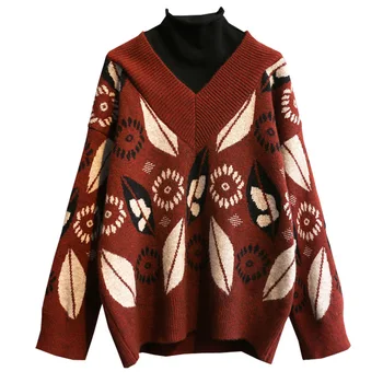 2020 Spring Fashion Pullovers Sweaters Korean Style Fake Two Pieces Ladies Sweaters Wild Casual Tops Female Sweater Women
2020 Spring Fashion Pullovers Sweaters Korean Style Fake Two Pieces Ladies Sweaters Wild Casual Tops Female Sweater Women