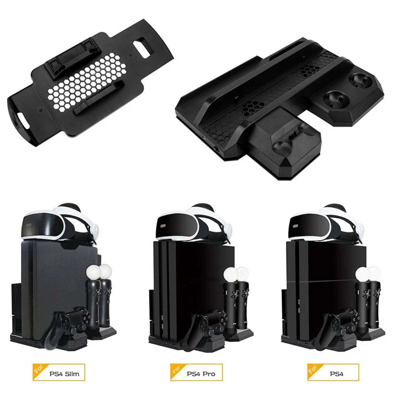 Multifunctional Cooling PS4/Pro/Slim Move Controller Charger VR Showcase Holder Q84A
Multifunctional Cooling PS4/Pro/Slim Move Controller Charger VR Showcase Holder Q84A