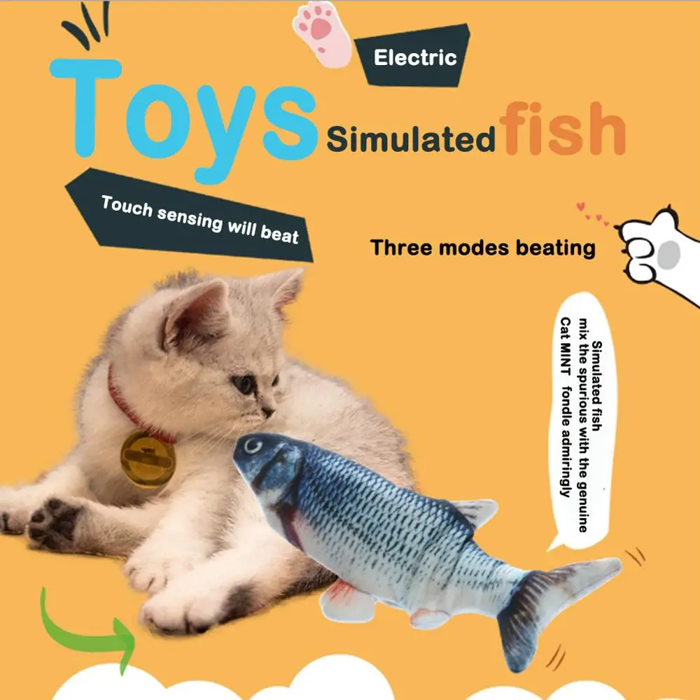 Cat Toy Interactive Gifts 3D Fish Shape Electric Catnip Toys Stuffed Pillow Doll Suitable for Cat Playing Interactive Toy Gifts
Cat Toy Interactive Gifts 3D Fish Shape Electric Catnip Toys Stuffed Pillow Doll Suitable for Cat Playing Interactive Toy Gifts