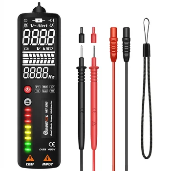 MT100 2 mode Curved Screen Digital Multimeter Voltage Tester 3Line Display Voltage Ohm Hz with Analog Bar & 8 LED Indicator DMM
MT100 2 mode Curved Screen Digital Multimeter Voltage Tester 3Line Display Voltage Ohm Hz with Analog Bar & 8 LED Indicator DMM
