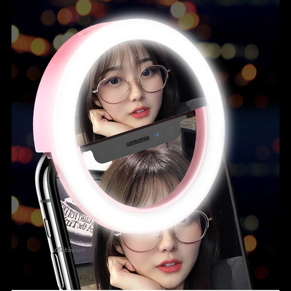 Mobile phone Selfie Ring Light LED photographic Lighting for Xiaomi iPhone Sumsang Huawei One Plus Smartphone
Mobile phone Selfie Ring Light LED photographic Lighting for Xiaomi iPhone Sumsang Huawei One Plus Smartphone