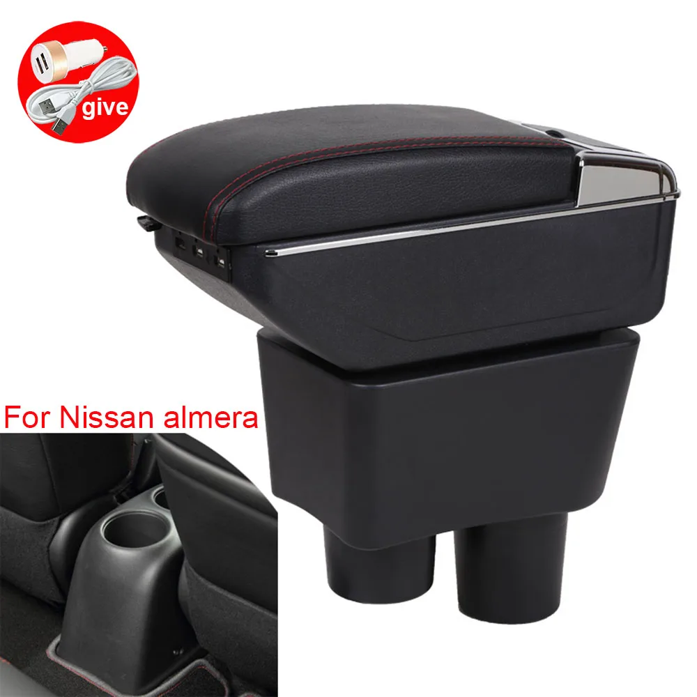 For Nissan almera Armrests box central storage box Retrofit parts Car Armrest with USB LED light Easy to install
For Nissan almera Armrests box central storage box Retrofit parts Car Armrest with USB LED light Easy to install