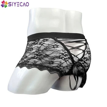 Men Lingerie Lace See Through Gay Underwear Sexy Back Open Butt Boxer Shorts Bulge Pouch String Knicker Mens Panties Underwear
Men Lingerie Lace See Through Gay Underwear Sexy Back Open Butt Boxer Shorts Bulge Pouch String Knicker Mens Panties Underwear