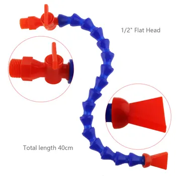 1/2 Inch 400mm Flat / Round Nozzle Plastic Flexible Water Oil Cooling Tube with Switch for CNC Machine / Milling / Lathe
1/2 Inch 400mm Flat / Round Nozzle Plastic Flexible Water Oil Cooling Tube with Switch for CNC Machine / Milling / Lathe