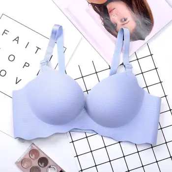 Super Comfortable Handfeel Stripes Medium Thick Seamless Bra Non-Magnetic-Adjustable Bra without Steel Ring Gathering Bra
Super Comfortable Handfeel Stripes Medium Thick Seamless Bra Non-Magnetic-Adjustable Bra without Steel Ring Gathering Bra