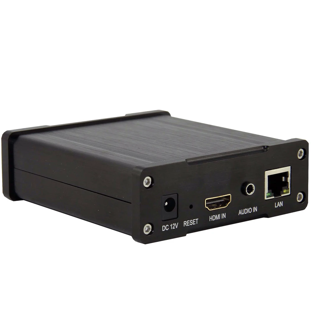 HEVC UHD 4K HDMI Video Audio Encoder H.264 H.265 IPTV Encoder Live Streaming RTMP Encoder HDMI To RTSP HLS UDP HTTP Transmitter
HEVC UHD 4K HDMI Video Audio Encoder H.264 H.265 IPTV Encoder Live Streaming RTMP Encoder HDMI To RTSP HLS UDP HTTP Transmitter