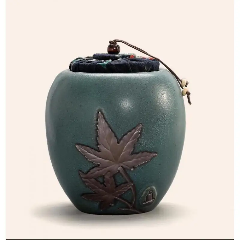 Ceramic Cremation Urns For Pet Human Ashes Maple Leaf Urn Seal Storage Can Small Keepsake Funeral Casket Pet Memorial Urn Jar
Ceramic Cremation Urns For Pet Human Ashes Maple Leaf Urn Seal Storage Can Small Keepsake Funeral Casket Pet Memorial Urn Jar