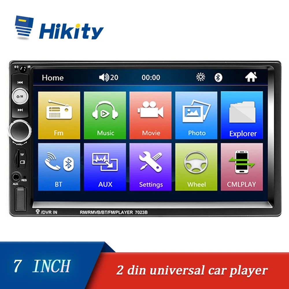 Hikity Double Din Car Radio 7'' Touch Screen 2 Din Car MP5 Player Bluetooth Car Stereo with Steering Wheel Remote Control
Hikity Double Din Car Radio 7'' Touch Screen 2 Din Car MP5 Player Bluetooth Car Stereo with Steering Wheel Remote Control