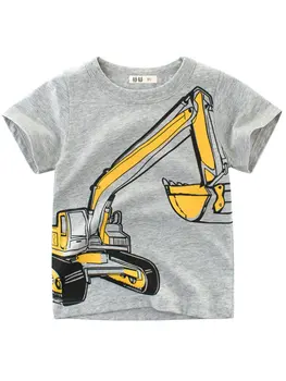 Summer Boys 1T-10T Top Short Sleeve Cute Excavator Pattern Wild Fashion Top Clothes 
Summer Boys 1T-10T Top Short Sleeve Cute Excavator Pattern Wild Fashion Top Clothes