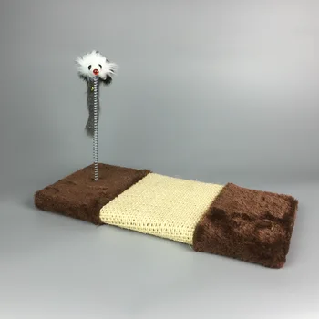 Cat Sisal Rope Scratching Toys Funny Cat Spring Mouse Pattern Cat Scratch Board Interactive Scratching Post Random Color
Cat Sisal Rope Scratching Toys Funny Cat Spring Mouse Pattern Cat Scratch Board Interactive Scratching Post Random Color