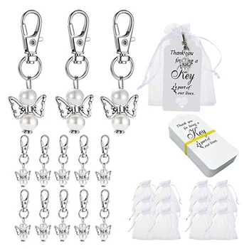 20pcs Home Decor For Guests Keychain Set Birthday Wedding Party Mesh Storage Bag Multipurpose Angel Wings Metal Baptism Pendants
20pcs Home Decor For Guests Keychain Set Birthday Wedding Party Mesh Storage Bag Multipurpose Angel Wings Metal Baptism Pendants