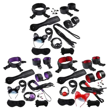 10 Pcs Bed Bondage Set Handcuffs Ankle Cuffs Sexy Product Couples Slave Flirt Game Binding Tools New
10 Pcs Bed Bondage Set Handcuffs Ankle Cuffs Sexy Product Couples Slave Flirt Game Binding Tools New