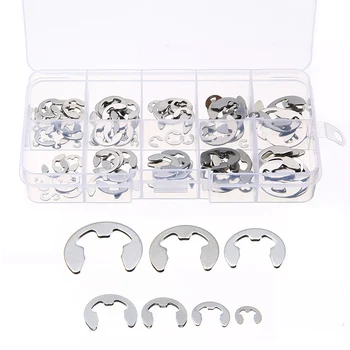 120/200 PCS Stainless Steel Stainless Steel E Clip washer Assortment Kit Circlip retaining ring for shaft fastener M1.5~M10
120/200 PCS Stainless Steel Stainless Steel E Clip washer Assortment Kit Circlip retaining ring for shaft fastener M1.5~M10