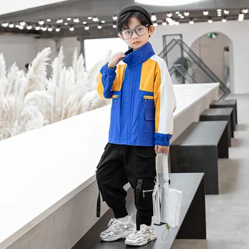 Boys Color Block Jacket 2020 Fall New Stand Collar Three Color Block Multi Pocket Jacket
Boys Color Block Jacket 2020 Fall New Stand Collar Three Color Block Multi Pocket Jacket