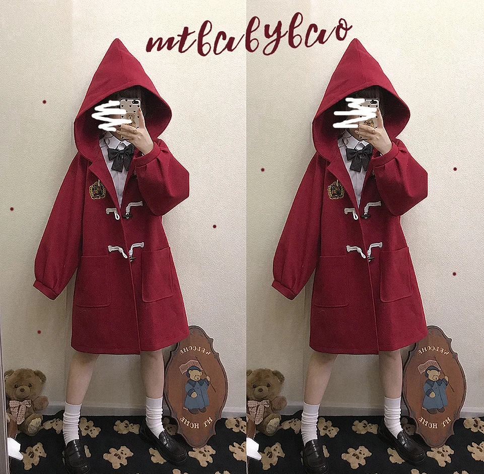 Girls Horn Button Overcoat Female Preppy Jackets Teen Girls JK Uniform Outer Wear Woman Loose Outer Garments Clothes for Women
Girls Horn Button Overcoat Female Preppy Jackets Teen Girls JK Uniform Outer Wear Woman Loose Outer Garments Clothes for Women