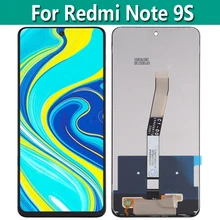 Bloc écran tactile LCD avec châssis, 6.67 pouces, pour Xiaomi Redmi Note 9 S=