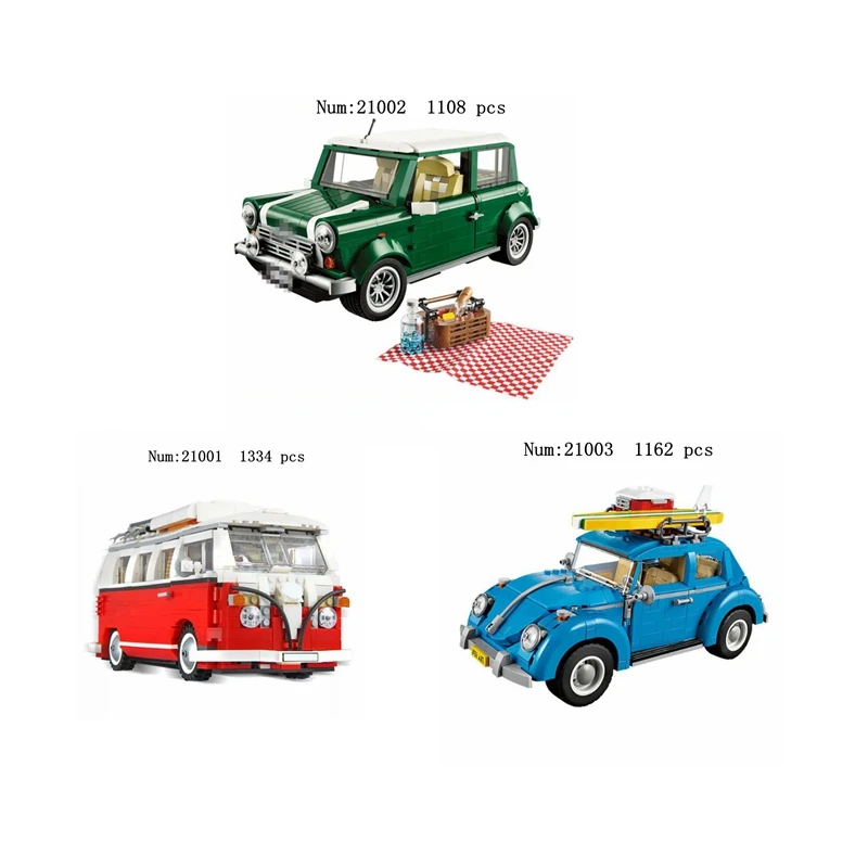 Creative 21001 21002 21003 Volkswagen series car bus set small particles building blocks children's educational toys gifts
Creative 21001 21002 21003 Volkswagen series car bus set small particles building blocks children's educational toys gifts