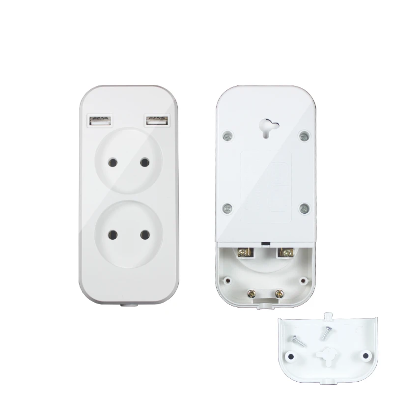 USB extension Double socket with easy fixing 2 USB port EU standard 5V2A new design outlet no cable A8
USB extension Double socket with easy fixing 2 USB port EU standard 5V2A new design outlet no cable A8