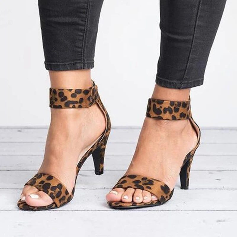 Spring Women Pumps Thin High Heel Open Toe Zipper Suede Wedding Leopard Platform Office Ladies Sandal Shoes
Spring Women Pumps Thin High Heel Open Toe Zipper Suede Wedding Leopard Platform Office Ladies Sandal Shoes