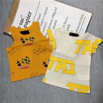 2020 summer new children's boys and girls pure cotton print fashion european-american style t-shirt vest
2020 summer new children's boys and girls pure cotton print fashion european-american style t-shirt vest