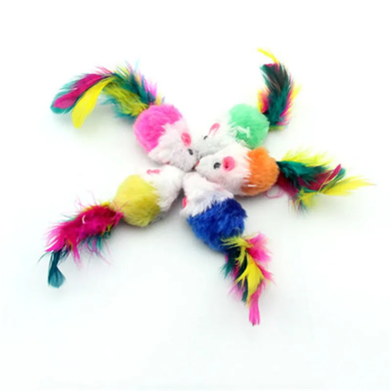 New Pet Cat Kitten Dog Playing Toy False Mouse Rat Toys Free Shipping Colors Randomly Multicolor
