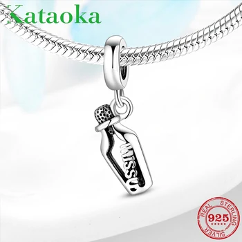 Hot Sale 925 Sterling Silver Miss you drift bottle Fashion Charm Beads pendants Fit Original Pandora Charms Bracelets Jewelry
Hot Sale 925 Sterling Silver Miss you drift bottle Fashion Charm Beads pendants Fit Original Pandora Charms Bracelets Jewelry