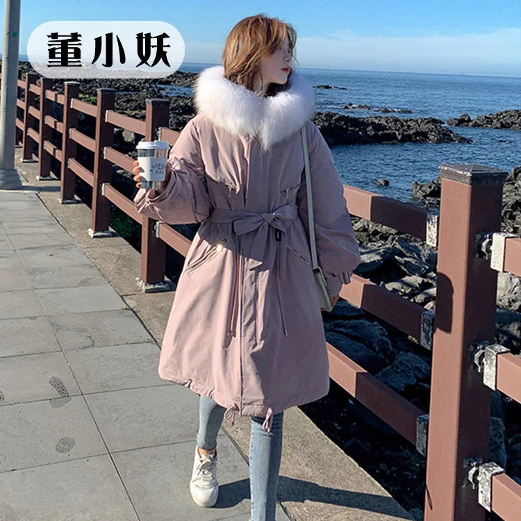 Dong Small Demon 2019 Winter New Style Korean-style Mid-length Loose-Fit Waist Hugging Parka Cotton-padded Clothes down Jacket C 
Dong Small Demon 2019 Winter New Style Korean-style Mid-length Loose-Fit Waist Hugging Parka Cotton-padded Clothes down Jacket C