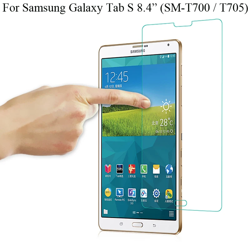 Закаленное стекло для защиты экрана Samsung Galaxy Tab S 8 4 дюйма SM T700 T705Y Защитная пленка