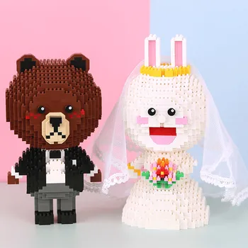 1400Pcs Brown bear Corney rabbit Couple Building Blocks Bricks kids Toys Gifts for Children friend marry christmans gifts
1400Pcs Brown bear Corney rabbit Couple Building Blocks Bricks kids Toys Gifts for Children friend marry christmans gifts