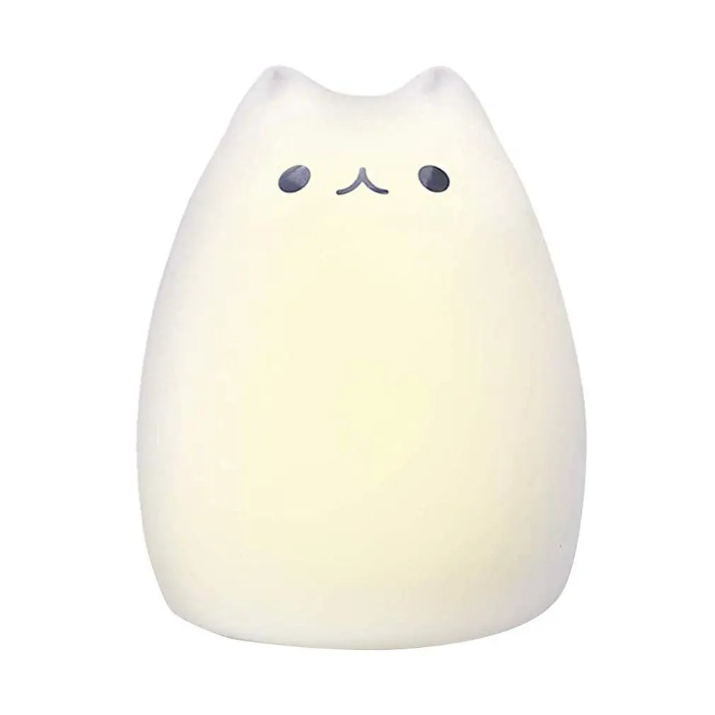 Color Cat Light Creative Colorful Silicone Animal Light Induction Led Night Light Decompression Cat Light Color Night Light
Color Cat Light Creative Colorful Silicone Animal Light Induction Led Night Light Decompression Cat Light Color Night Light