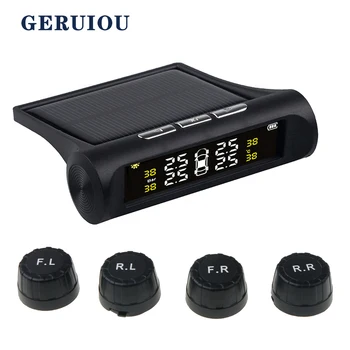 GERUIOU Solar Power Car TPMS Tyre Pressure Monitoring System Digital LCD Display Auto Security Alarm Systems
GERUIOU Solar Power Car TPMS Tyre Pressure Monitoring System Digital LCD Display Auto Security Alarm Systems
