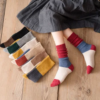 2020 New Women Cotton Socks Fashion Autumn Winter Socks 1 Pair Warm Patchwork Color Long Socks Female High Quality Korea Style
2020 New Women Cotton Socks Fashion Autumn Winter Socks 1 Pair Warm Patchwork Color Long Socks Female High Quality Korea Style