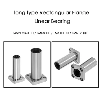 4PCS 3D printer parts LMK6LUU/LMK8LUU/LMK10LUU/LMK12LUU long type Rectangular Flange Linear Bearing CNC Linear Bush
4PCS 3D printer parts LMK6LUU/LMK8LUU/LMK10LUU/LMK12LUU long type Rectangular Flange Linear Bearing CNC Linear Bush
