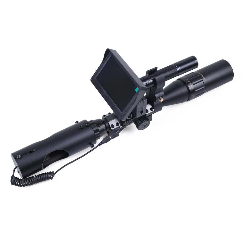 Night Vision Scope for Riflescope Aviation Aluminum Black Long Viewing Range Clear Vision with Camera Laser Infrared Flashlight
Night Vision Scope for Riflescope Aviation Aluminum Black Long Viewing Range Clear Vision with Camera Laser Infrared Flashlight