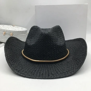 Europe and the United States large eaves Sir Black straw hat female cowboy hats shop sun hat tide restoring ancient ways
Europe and the United States large eaves Sir Black straw hat female cowboy hats shop sun hat tide restoring ancient ways