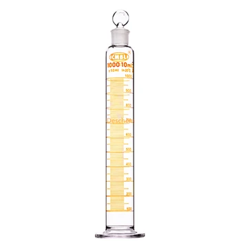 1000ml,Glass Measuring Cylinder With Spout & Glass-Stopper Lab Glassware
1000ml,Glass Measuring Cylinder With Spout & Glass-Stopper Lab Glassware