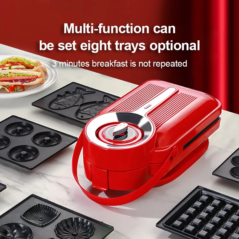 220 Electric Sandwich Maker Timing Mini Waffle Maker Automatic Bread Toaster Multifunction Breakfast Machine Pancake Sandwichera
220 Electric Sandwich Maker Timing Mini Waffle Maker Automatic Bread Toaster Multifunction Breakfast Machine Pancake Sandwichera