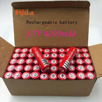100% New 18650 Battery 4200mAh 3.7V 18650 Rechargeable Battery Li-ion Lithium Bateria for LED Flashlight Torch Lithium Battery
100% New 18650 Battery 4200mAh 3.7V 18650 Rechargeable Battery Li-ion Lithium Bateria for LED Flashlight Torch Lithium Battery