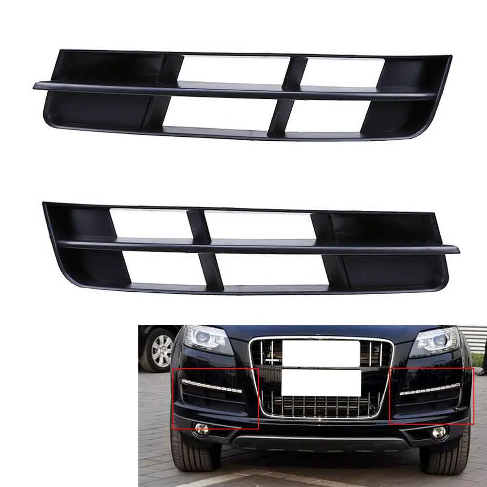 

Car Front Lower Fog Light Lamp Grille Grill Fits For Audi Q7 MK1 11-15 Facelift 4L0807681B 4L0807682B