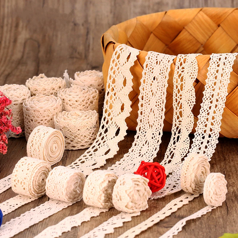 5meters Cotton Thread Lace Accessories Decorative Lace Ribbon Hollow Lace Fabric Handicraft DIY Garment Curtain Material
5meters Cotton Thread Lace Accessories Decorative Lace Ribbon Hollow Lace Fabric Handicraft DIY Garment Curtain Material