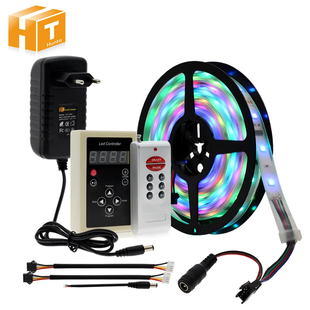 DC12V 5m 150LED IP67 waterproof 6803 IC SMD 5050 RGB dream magic color LED Strip
DC12V 5m 150LED IP67 waterproof 6803 IC SMD 5050 RGB dream magic color LED Strip