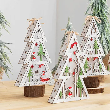 Merry Christmas Desktop Illuminated Ornaments Hanging Decoration Wooden Tree Led Home Decoration Accessories Декор Для Дома
Merry Christmas Desktop Illuminated Ornaments Hanging Decoration Wooden Tree Led Home Decoration Accessories Декор Для Дома