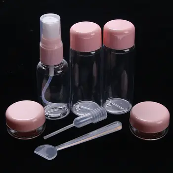 7Pcs/Set Portable Refillable Bottle Travel Mini Plastic Transparent Empty MakeUp Container Bottle Eyeshadow Makeup Face Cream Po
7Pcs/Set Portable Refillable Bottle Travel Mini Plastic Transparent Empty MakeUp Container Bottle Eyeshadow Makeup Face Cream Po