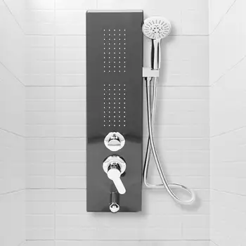 Bathroom Wall Mounted Shower System Set Rainfall Waterfall Shower Panel Column Bathtub Mixer Tap With Handheld Shower Spray Head
Bathroom Wall Mounted Shower System Set Rainfall Waterfall Shower Panel Column Bathtub Mixer Tap With Handheld Shower Spray Head