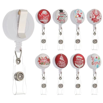 2021 Anti-Lost Clip Retractable Badge Holder Christmas Style ID Name Card Colorful Key Ring Lanyards Office Supplies Stationery
2021 Anti-Lost Clip Retractable Badge Holder Christmas Style ID Name Card Colorful Key Ring Lanyards Office Supplies Stationery