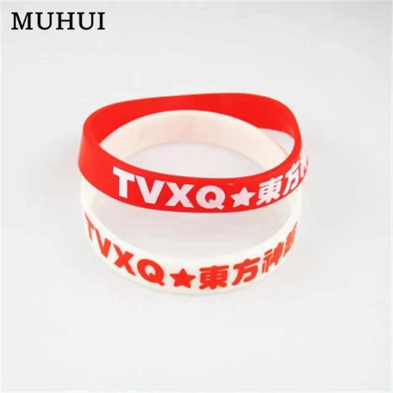 Kpop TVXQ силиконовый спортивный браслет карамельных цветов для женщин лучший друг