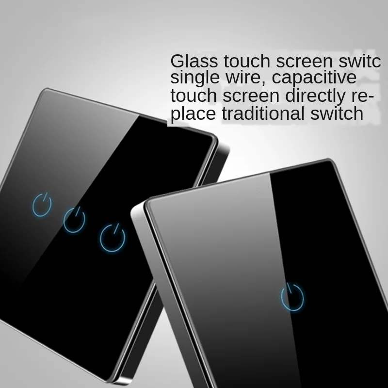 Tempered glass wall socket single live wire single double-control touch switch five-hole socket touch intelligent switch panel
Tempered glass wall socket single live wire single double-control touch switch five-hole socket touch intelligent switch panel