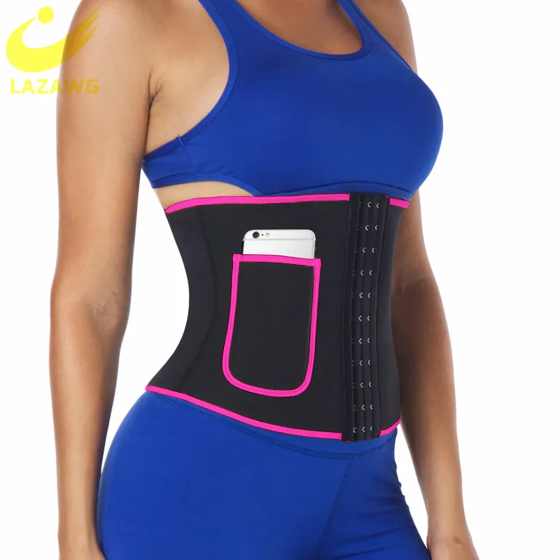 LAZAWG Waist Trainer Trimmer Belt for Women Neoprene Sweat Belly Sauna Tummy Control Body Shaper Slimming Corset Top with Pocket
LAZAWG Waist Trainer Trimmer Belt for Women Neoprene Sweat Belly Sauna Tummy Control Body Shaper Slimming Corset Top with Pocket