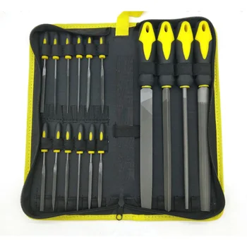 Best Alloy Steel File Set 16Pcs with Carry Case for for Woodwork and Metal 4 Large File and 12Pcs Needle Files, Soft Rubbery Han
Best Alloy Steel File Set 16Pcs with Carry Case for for Woodwork and Metal 4 Large File and 12Pcs Needle Files, Soft Rubbery Han